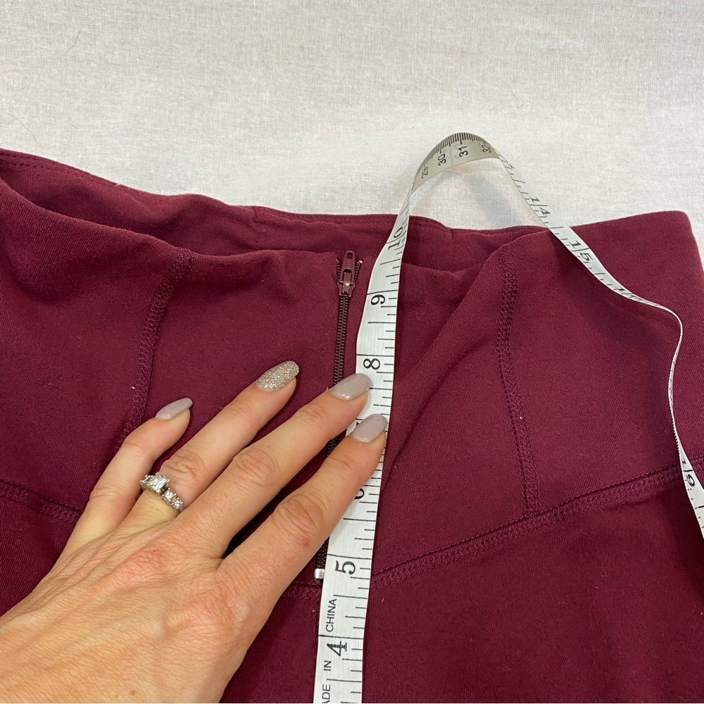 Free People Women’s Cool Rider Leggings Burgundy and Black XS - Picture 8 of 14